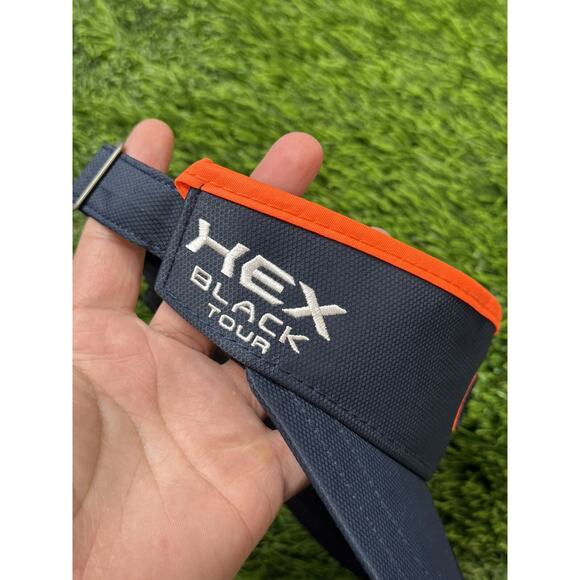 Callaway Golf Visor Navy Blue Orange X Hot Hex Black Tour Odyssey Adjustable - Picture 2 of 2